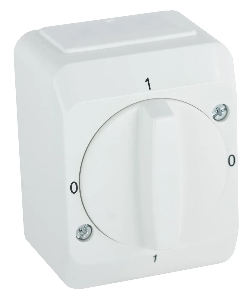 Schneider Electric Strømbryter, utenpåliggende, kapslet, Aqua Sterk, vrimodell v:4420030