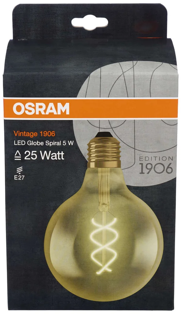 OSRAM Vintage 1906 LED Globe spiral pære v:9514310