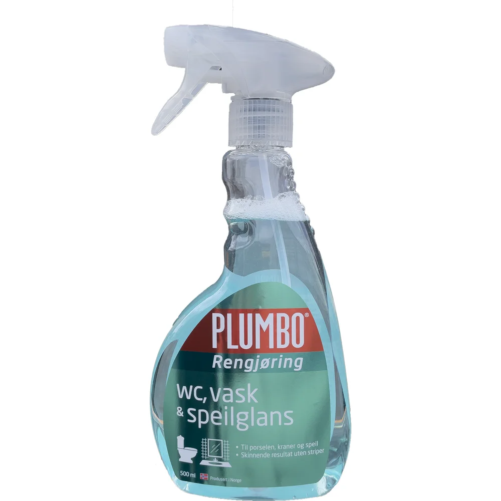 PLUMBO RENGJØRING WC/VASK OG SPEILGLANS 500ML v:1579049