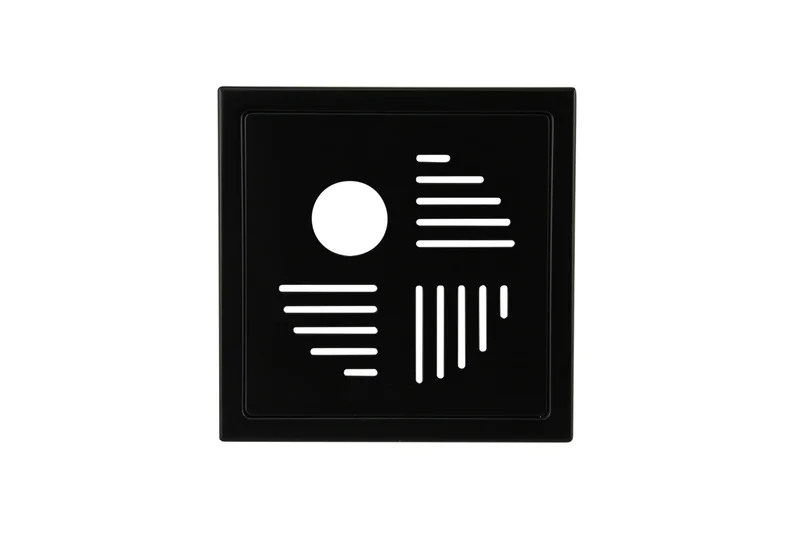 Slukrist klode 20×20 svart matt med uthugg v:6446833
