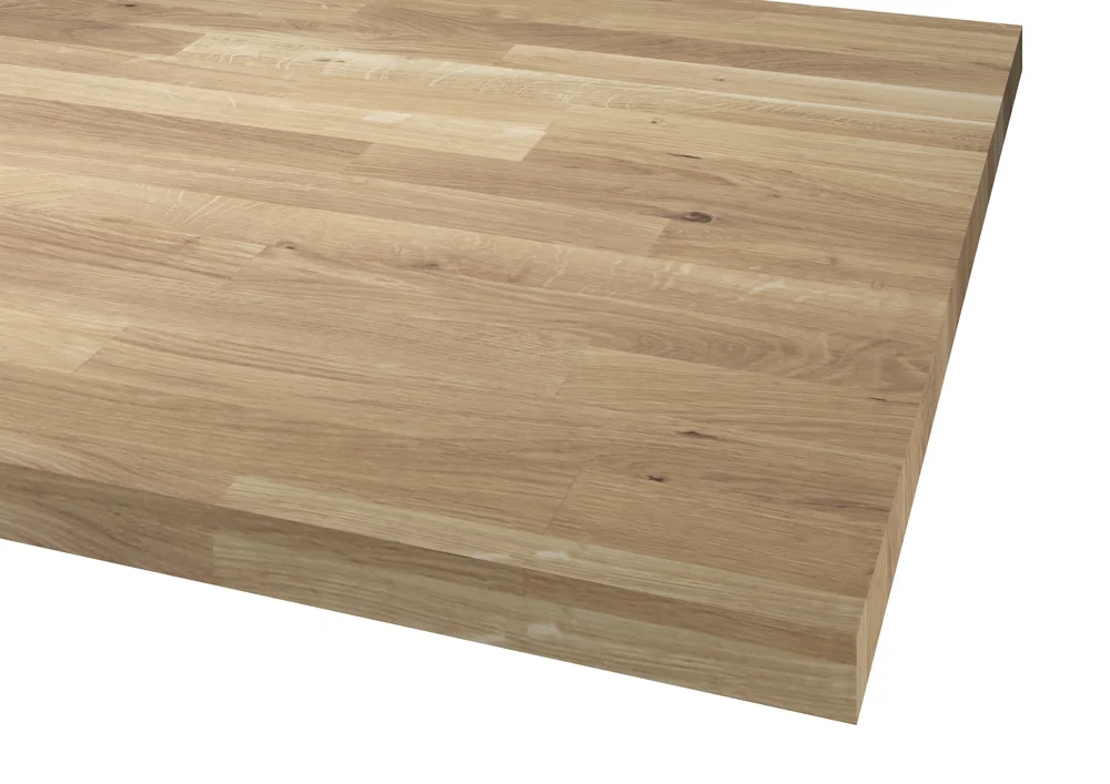 Benkeplate heltre eik a/b ubehandlet rettkant v:6171229
