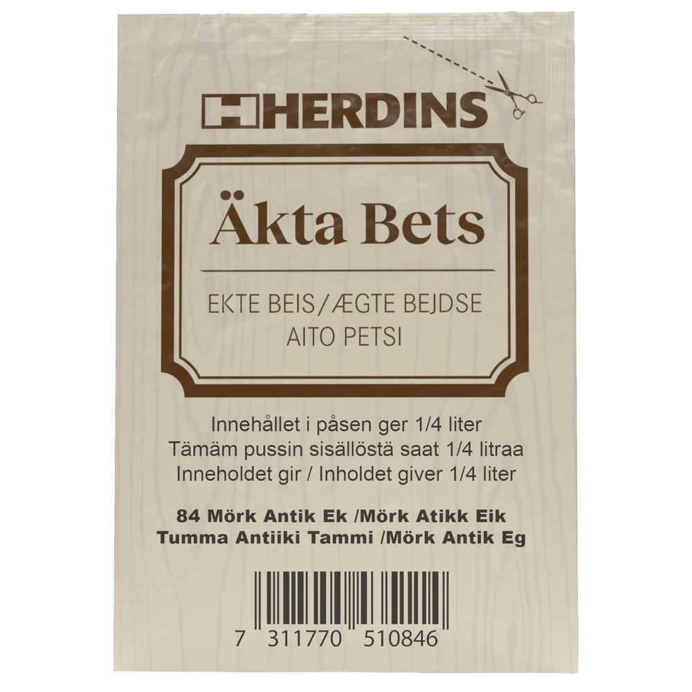 Herdins Herdins Äkta bets 84, mörk antik ek v:9764552 Herdins Herdins Äkta bets 84, mörk antik ek v:9764552