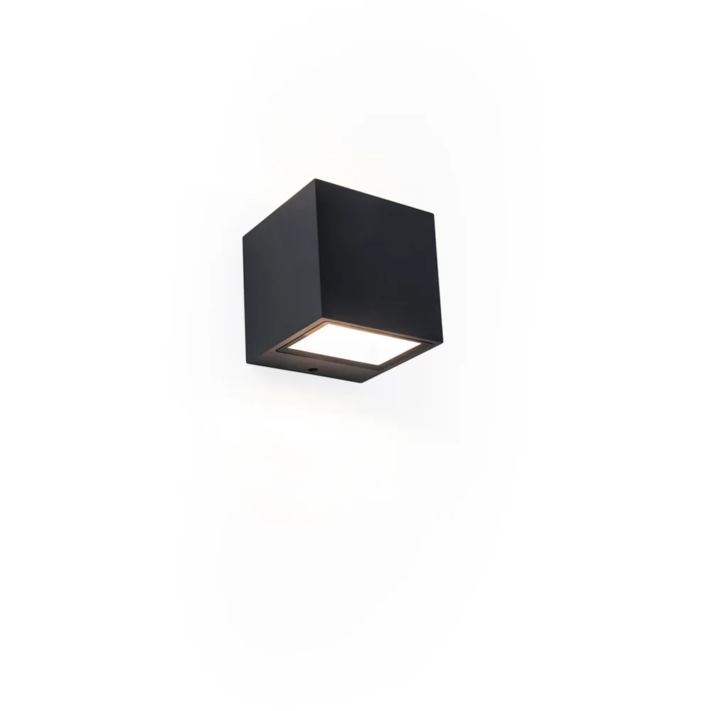 LUTEC ARCHITECTURAL GEMINI MATT SORT VEGGHENGT LAMPE v:7858910