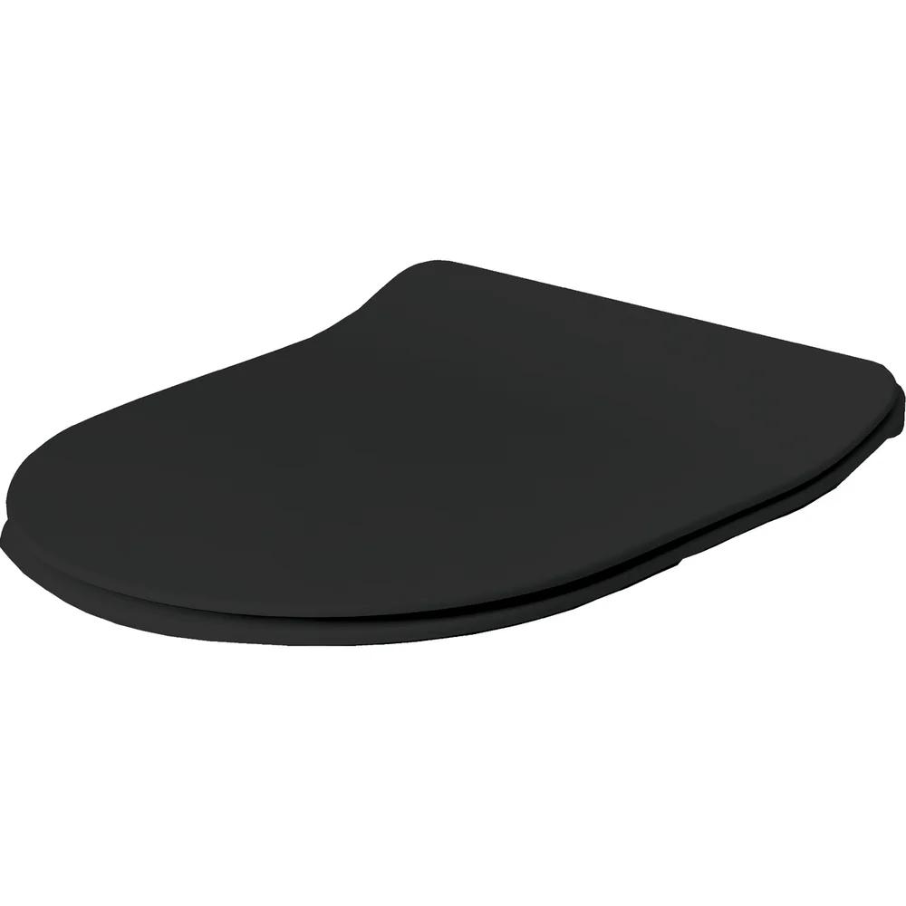 LAVABO GLOMP MINI SLIM TOALETTSETE M/SOFT CLOSE MATT SORT v:8116036