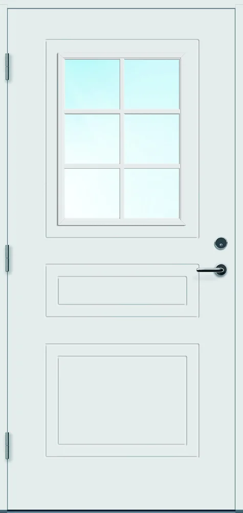 Ytterdør 90×210 Stryn med glass hvit venstre v:4538516 Ytterdør 90×210 Stryn med glass hvit venstre v:4538516