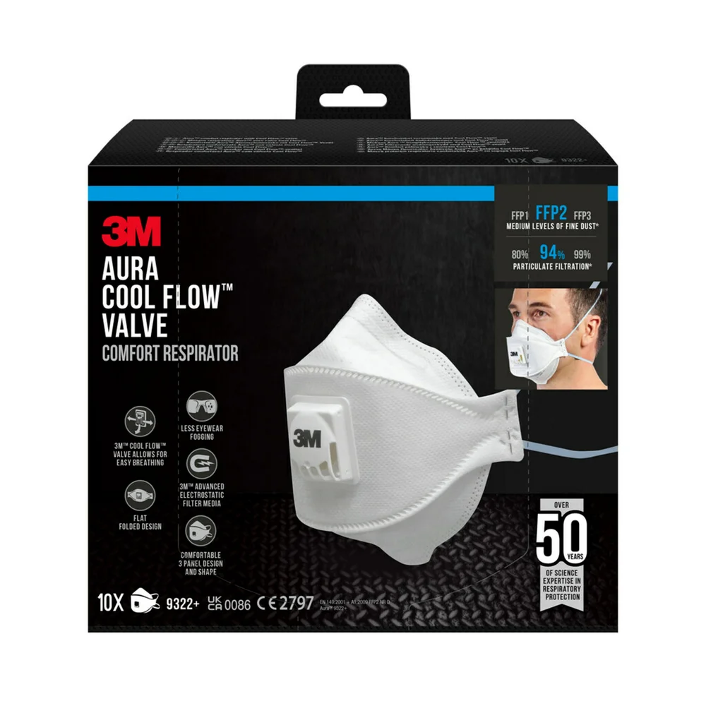Maske fint støv 9233 PRO10 FFP2 v:6034480 Maske fint støv 9233 PRO10 FFP2 v:6034480