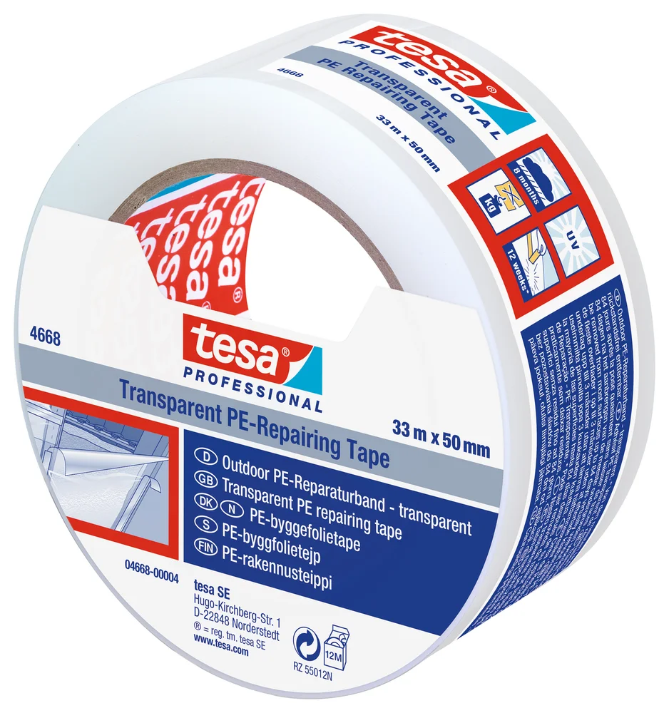 Byggfolie tape 33mx50mm Transparent – Tesa v:7671157