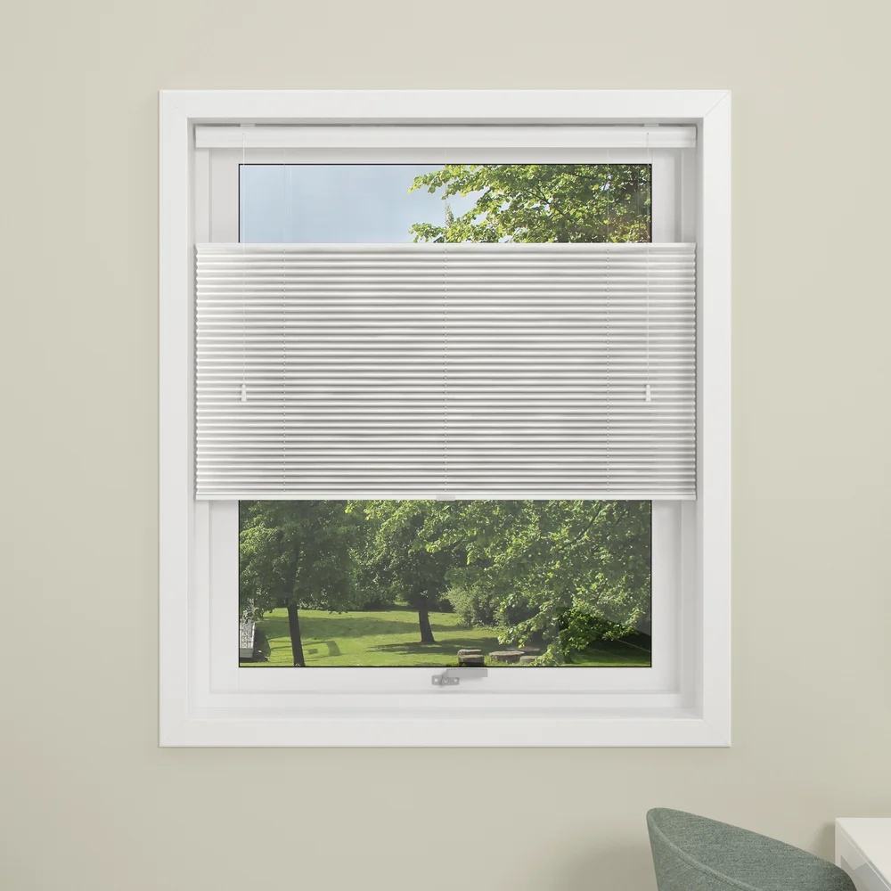 DEBEL PLISSÉGARDIN TOUCH SPLIT LYSDEMPENDE HVIT 120X160 v:3510199
