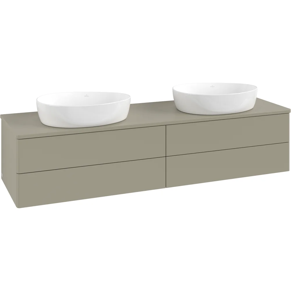 V&B ANTAO SERVANTSKAP 4 SKUFFER GLATT 1600X360X500 FOR 2 SERV. M/KRANHULL M/LYS STENGRÅ v:2226088