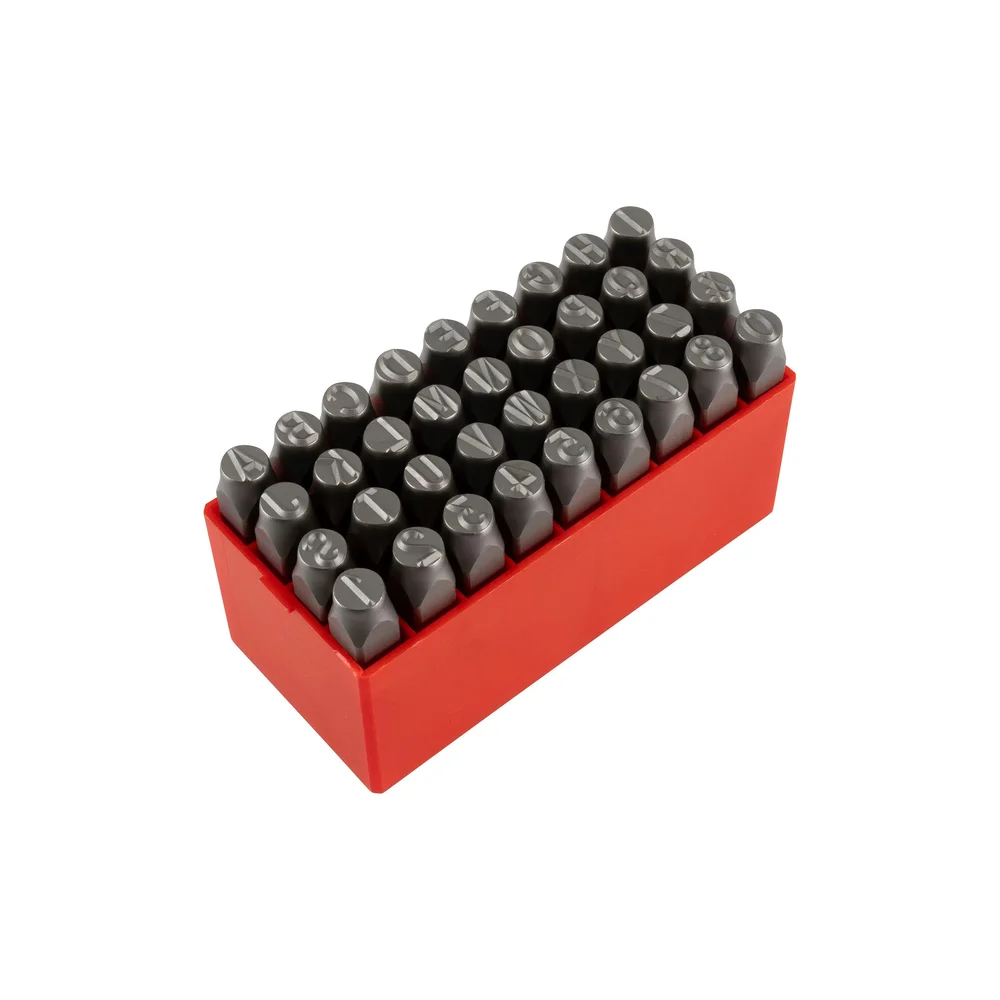 PELA Bokstav- & tallstempler 9 mm, 36 deler v:7093793