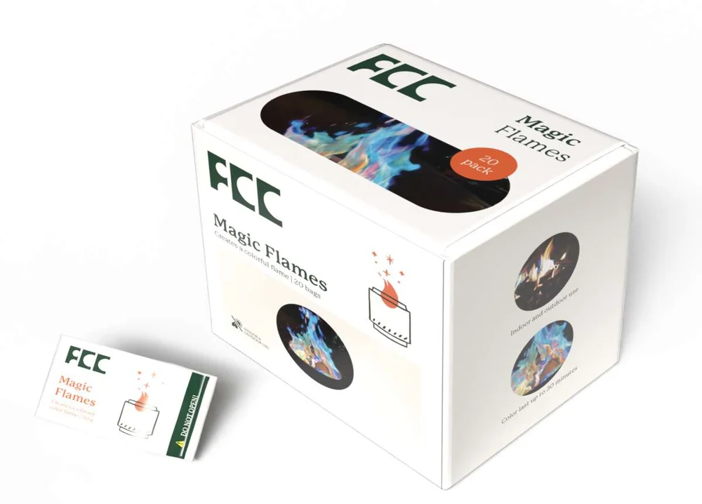 FCC Magic Fire fargepulver til bål 20-pk v:6324425 FCC Magic Fire fargepulver til bål 20-pk v:6324425