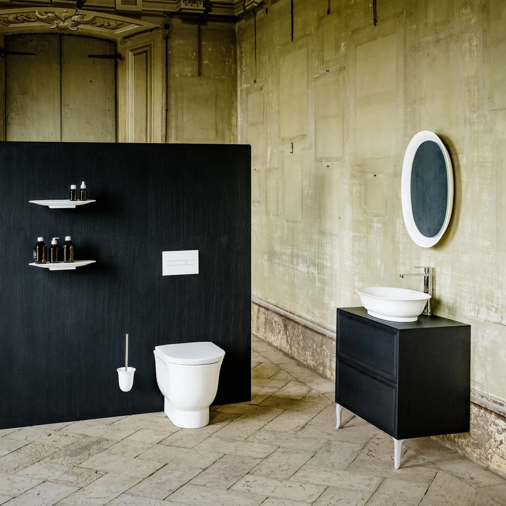 LAUFEN NEW CLASSIC PORSELENSHYLLE 42X16,5 CM MATT HVIT v:2840707