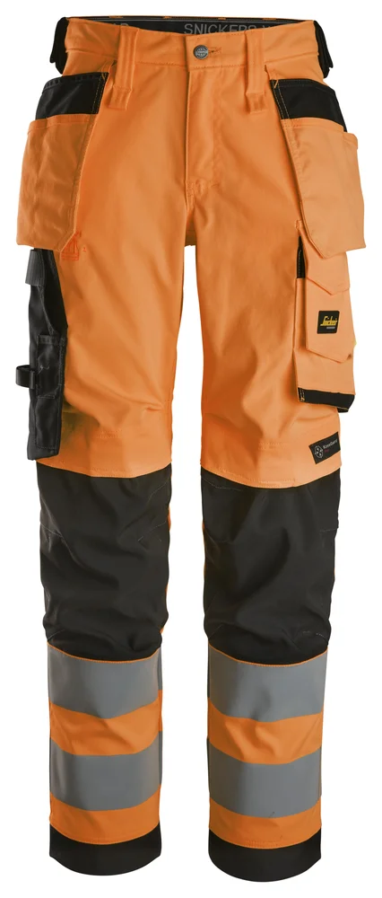 Bukse 6743 kl 2 dame highvis oransje str 44 v:4270435