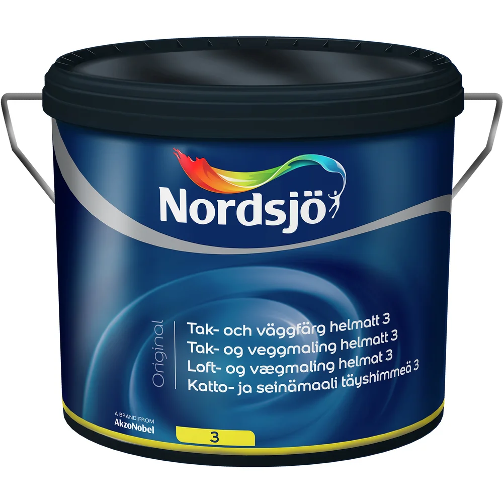 NORDSJØ ORIGINAL TAK- OG VEGGMALING HELMATT BW 2.5L v:7110954