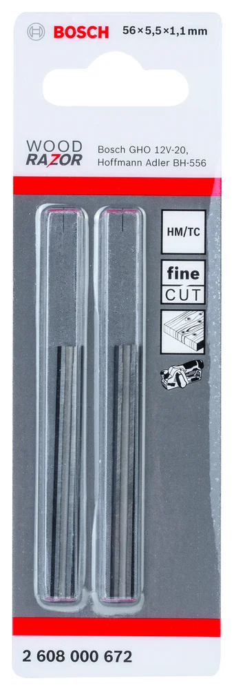 Høvelkniv HM 56mm for GHO 12V-20. v:4672361 Høvelkniv HM 56mm for GHO 12V-20. v:4672361