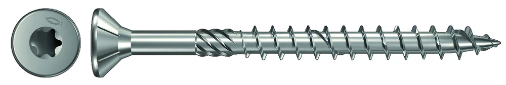 Treskrue innvendig senk 6,0x40 mm FPF-ST elforzinket tx 30 helgjenget 200 stk v:4950033