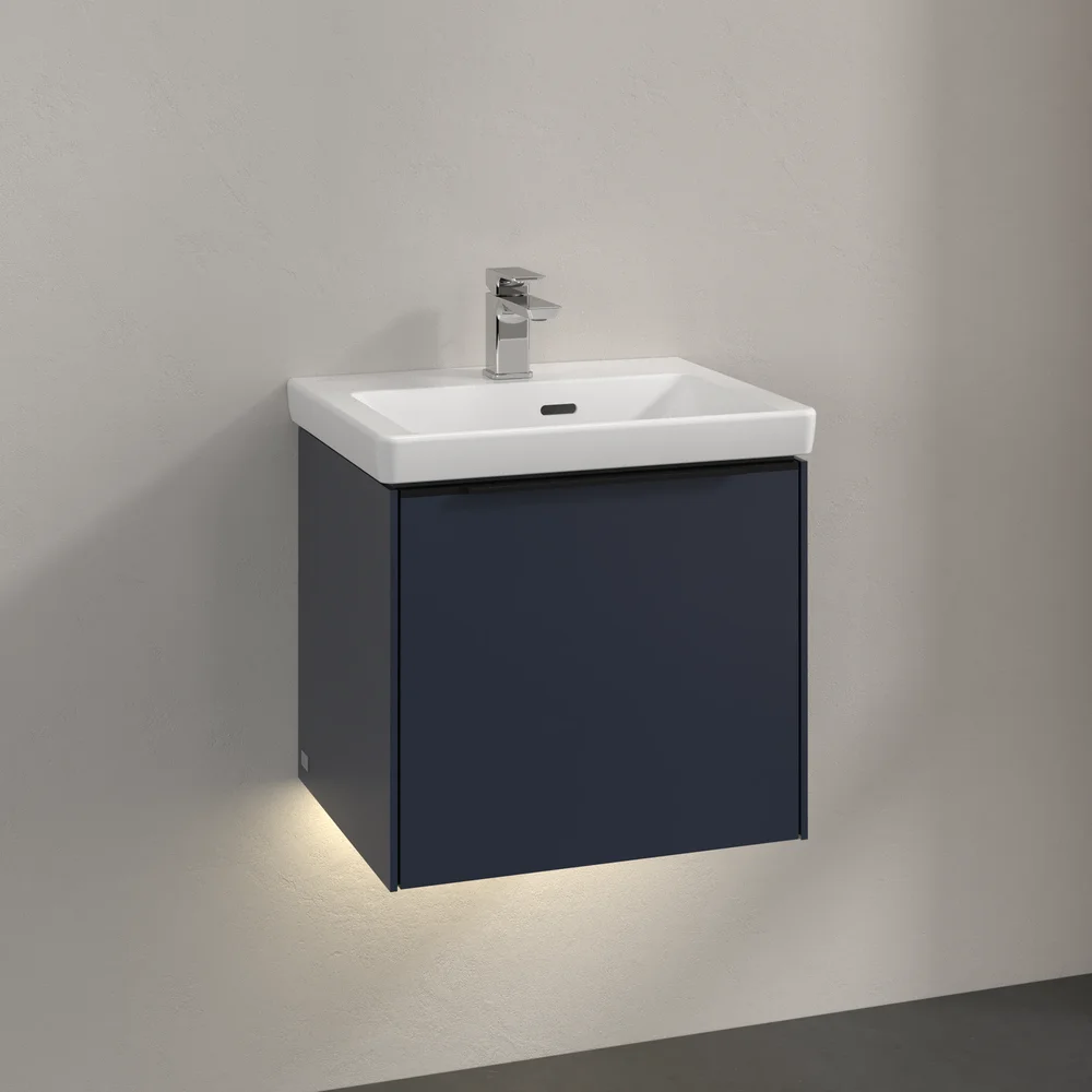 V&B SUBWAY 3.0 SERVANTSKAP 47X42 MARINE BLUE M/LYS HÅNDTAK I VOLCANO BLACK v:6304552