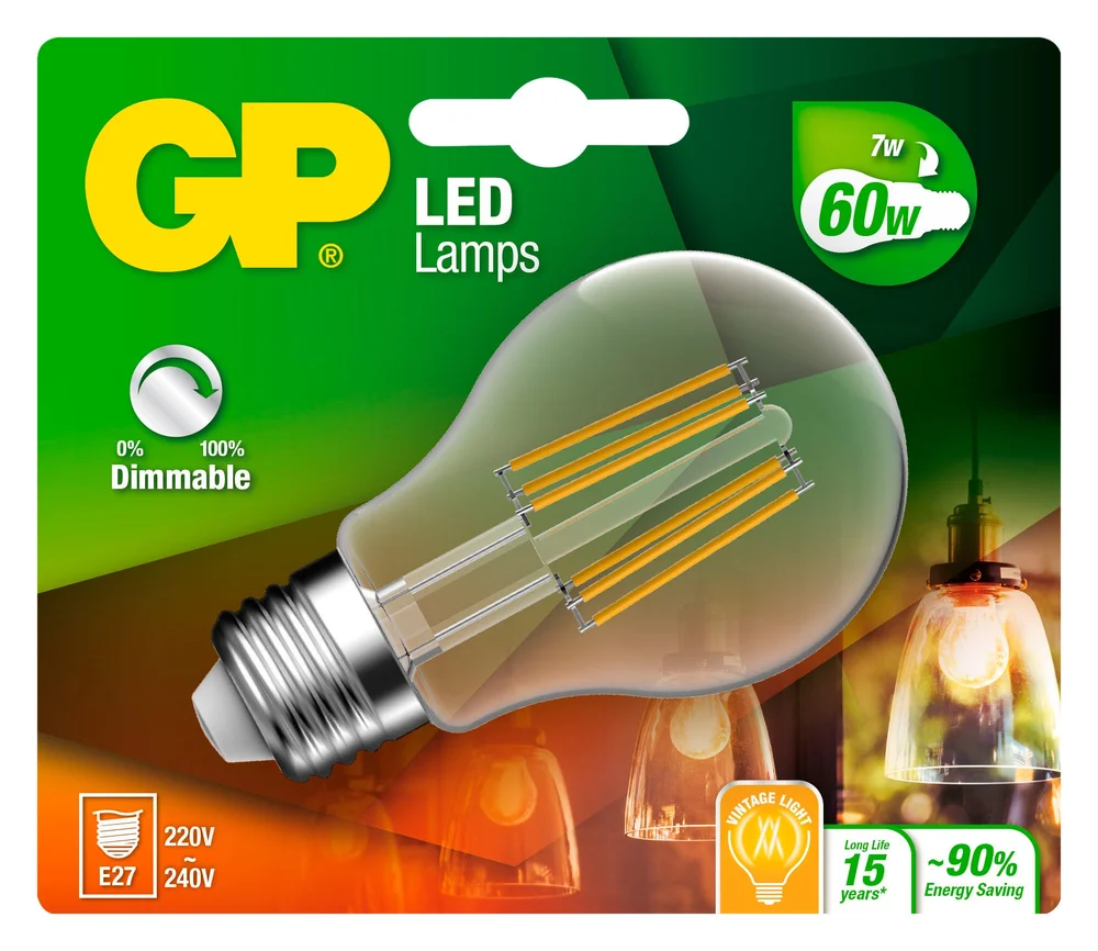 GP LED FILAMENT CLASSIC DIM E27 v:5590697