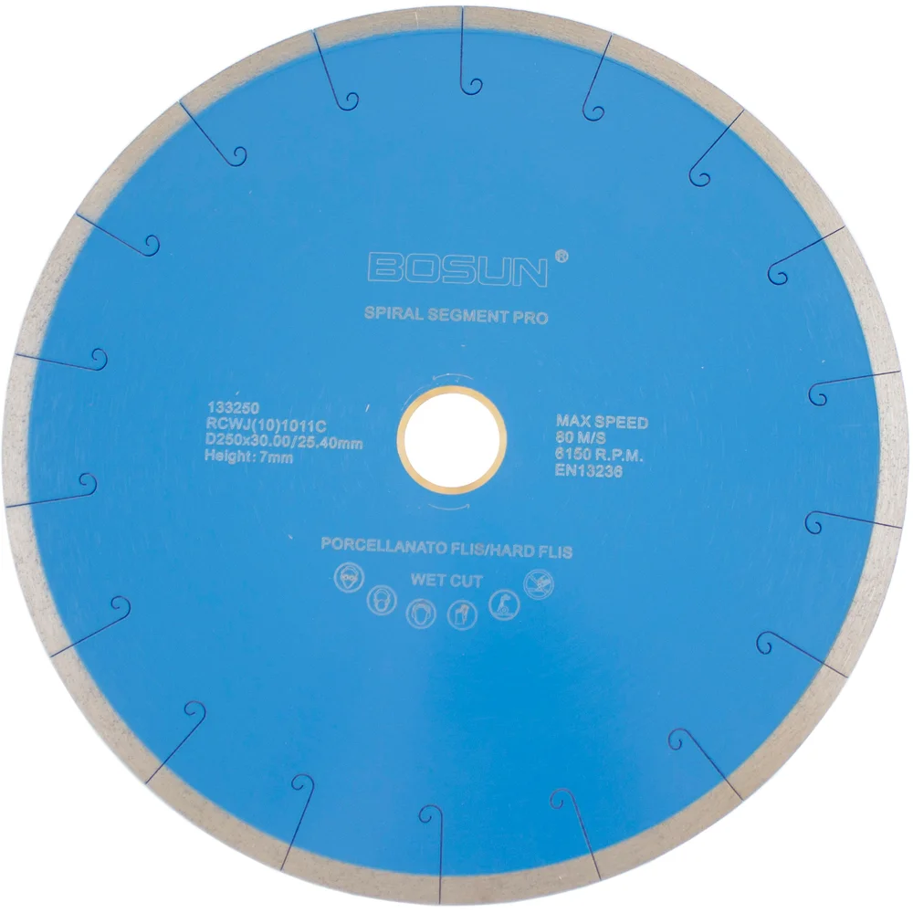 BOSUN PRO DIAMANTBLAD SPIRALSEGMENT Ø250X30/25,4MM v:2817859