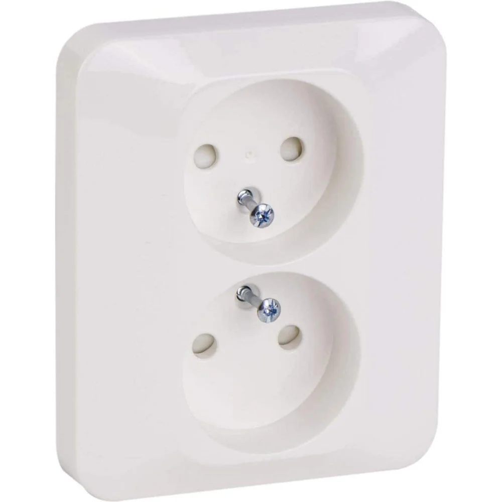 Schneider Electric Veggdok, Trend, 2-fas, jordet, innfelt, 16A, polarhvit v:1237303
