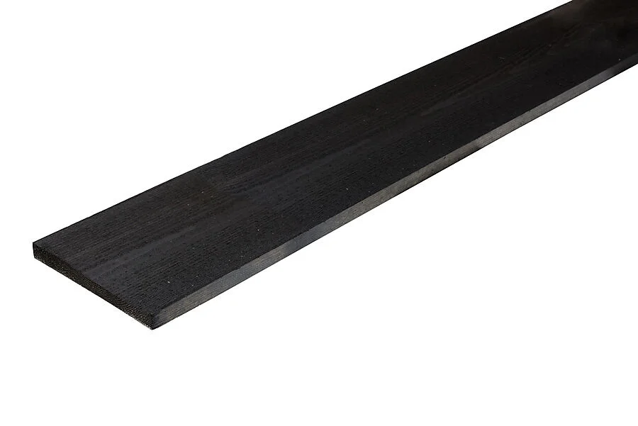 Kledning rektangulær furu 19x98 mm svart v:6038604