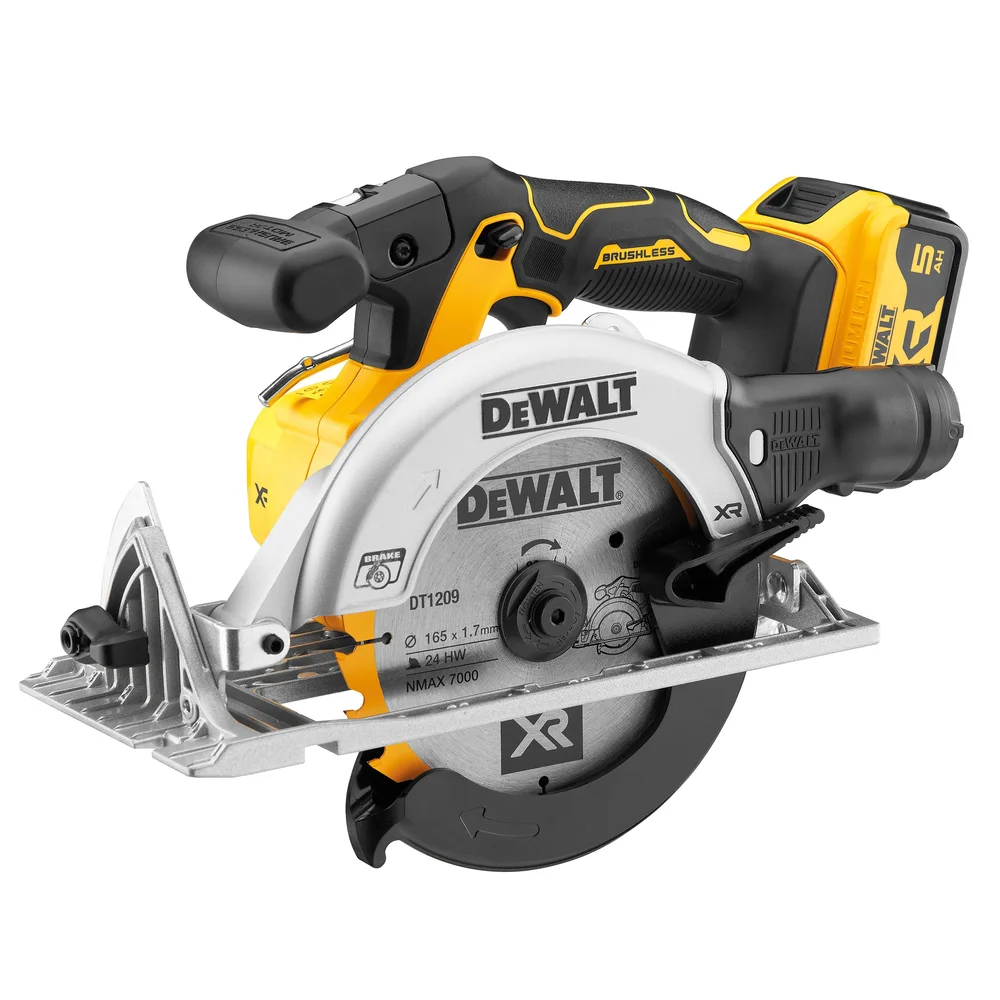 Dewalt Sirkelsag DCS565P2 18V, 165 mm, 2 stk 5Ah-batterier v:8577191 Dewalt Sirkelsag DCS565P2 18V, 165 mm, 2 stk 5Ah-batterier v:8577191