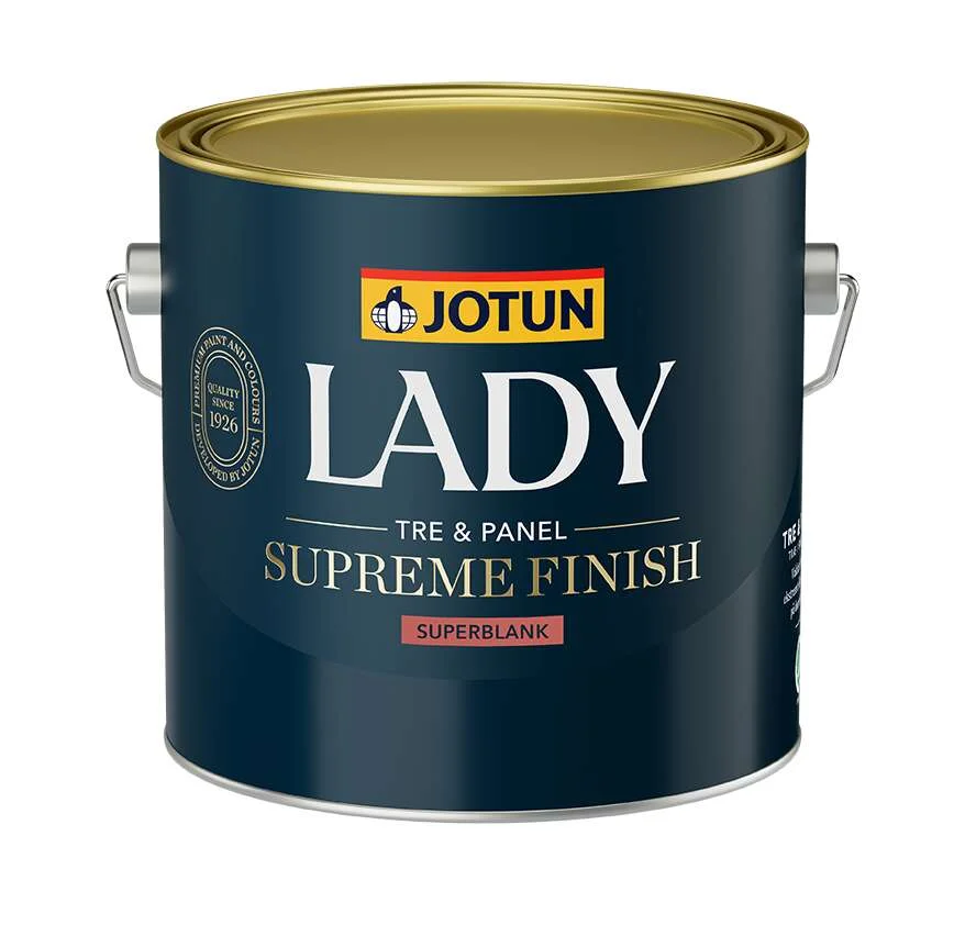 Jotun Lady Supreme Finish 80/helblank interiørmaling v:3288289 Jotun Lady Supreme Finish 80/helblank interiørmaling v:3288289