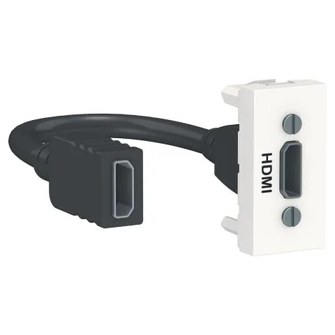 Unica system+ Schneider Electric HDMI-uttak 28110891 Unica system+ Schneider Electric HDMI-uttak 28110891