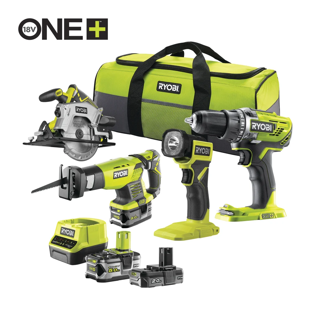 Ryobi Håndverkersett RCK184-252S v:5996811 Ryobi Håndverkersett RCK184-252S v:5996811