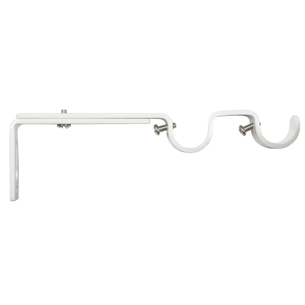 KIRSCH HOLDER DOBBEL Ø19 BLANK HVIT v:7387224 KIRSCH HOLDER DOBBEL Ø19 BLANK HVIT v:7387224