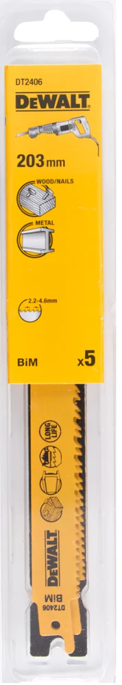 Bajonettsagblad 152 mm for tre og metall 5 stk v:2689751
