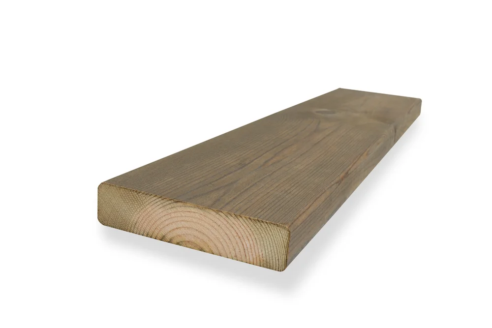 Terrassebord 28x120x3000 Furu Royalimpregnert Fjellgrå – Alvdal Royal v:1876349