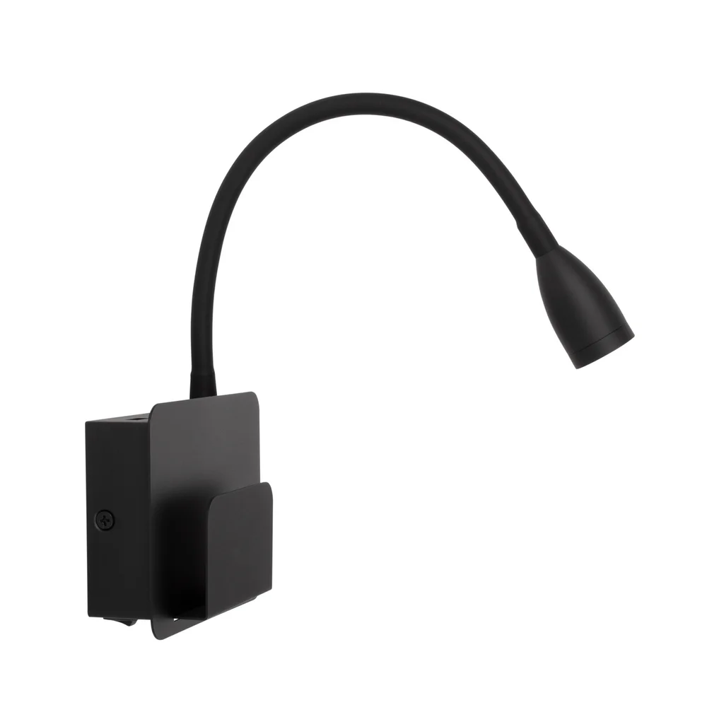 VEGGLAMPE DESIGN USB BLACK v:4163653