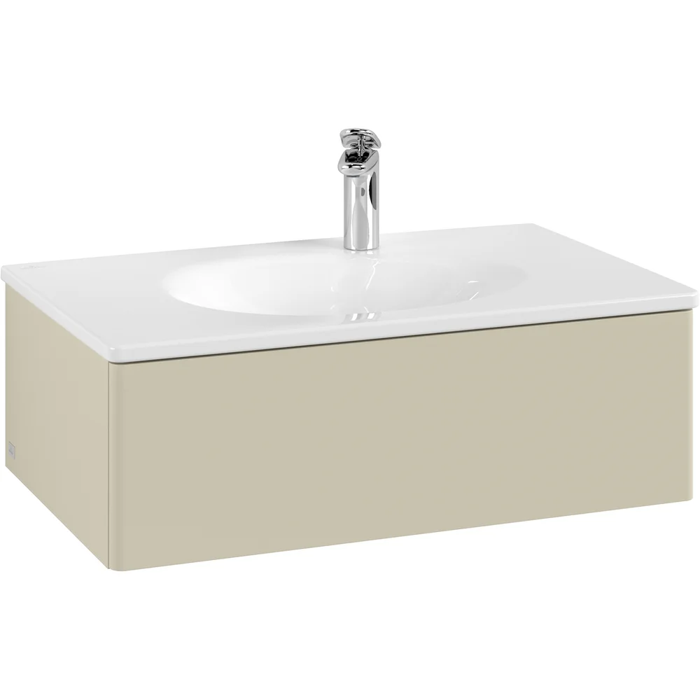 V&B ANTAO SERVANTSKAP 1 SKUFF GLATT 788X256X496 M/LYS SILKEGRÅ v:6058900