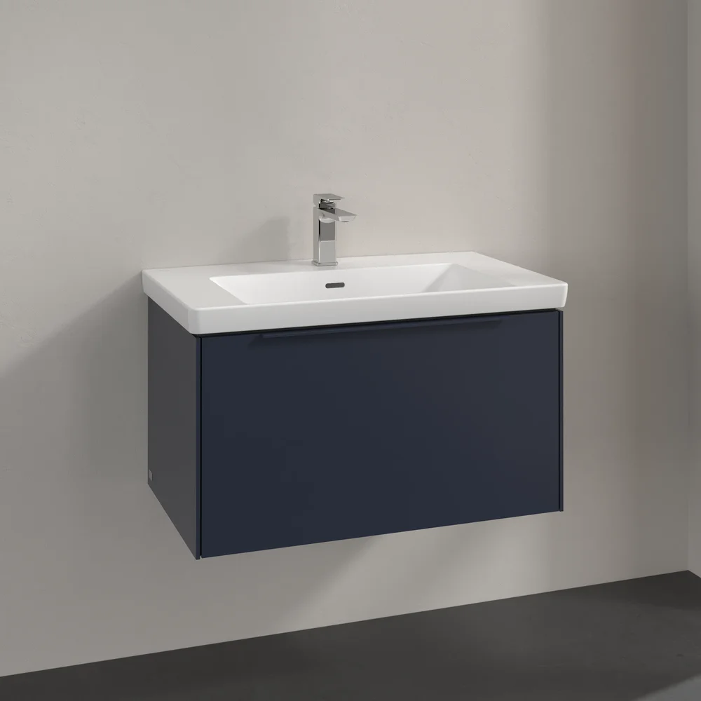 V&B SUBWAY 3.0 SERVANTSKAP 77X42 MARINE BLUE HÅNDTAK I MØBELETS FARGE v:3864572