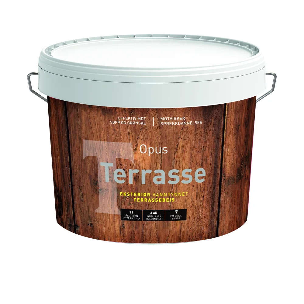 Terrassebeis perlehvit 9 liter v:2949199 Terrassebeis perlehvit 9 liter v:2949199