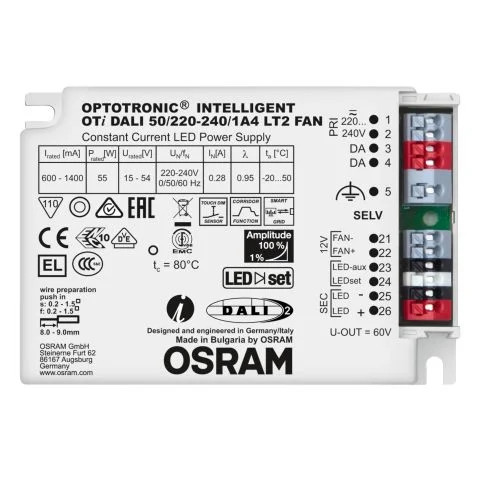Optotronic Intelligent DALI Osram LED-driver 3060979