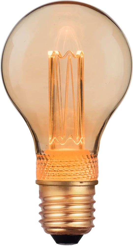 Gelia LED-lampe, Deco Normal, A60 E27, Amber, 2 W v:1380649 Gelia LED-lampe, Deco Normal, A60 E27, Amber, 2 W v:1380649