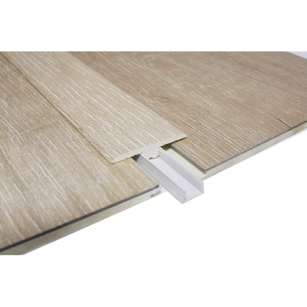 T-list til vinylgulv 8x45x2400 mm hvit eik v:7969423