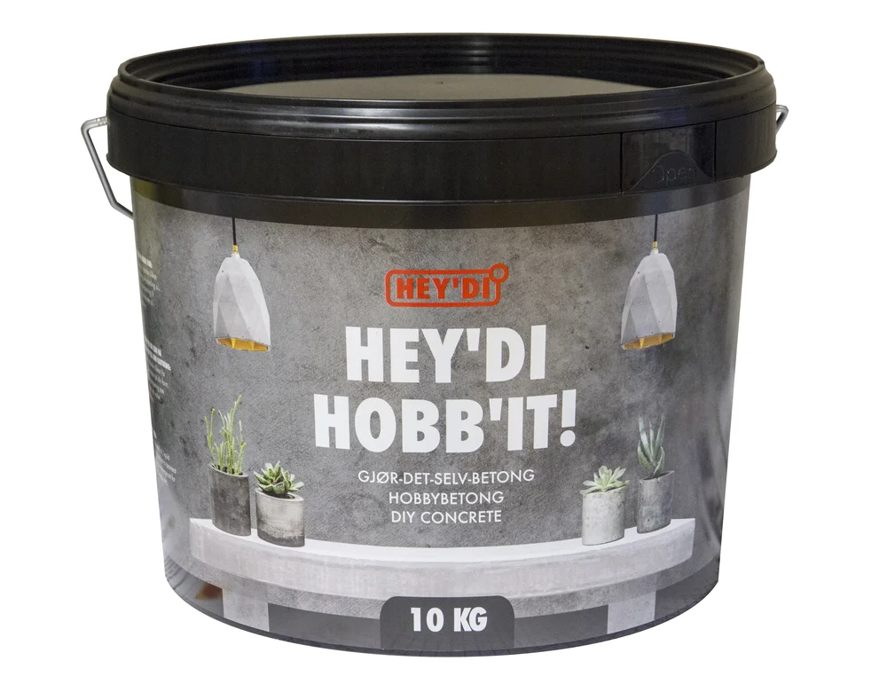 Heydi Hobbit hobbystøp 10 kg betonggrå v:2250142