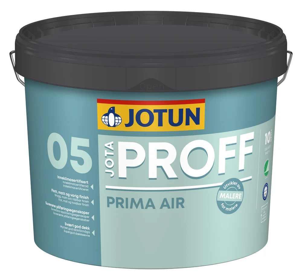 Jotun Jotaproff Prima Air 05 maling hvit 9 L v:6386072