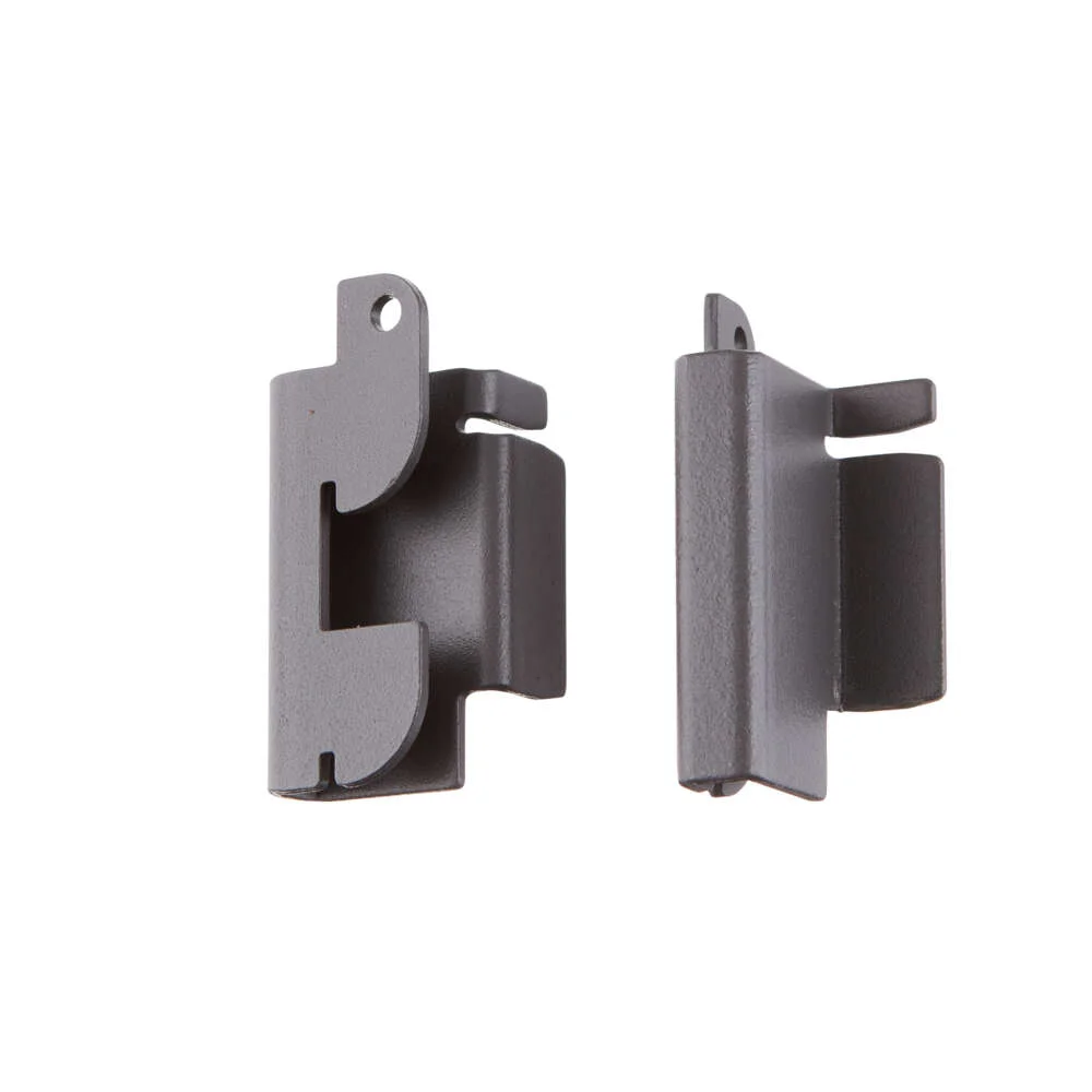Elfa Garage+ graphite beslag til hengeskinne 2-pk v:9044415 Elfa Garage+ graphite beslag til hengeskinne 2-pk v:9044415