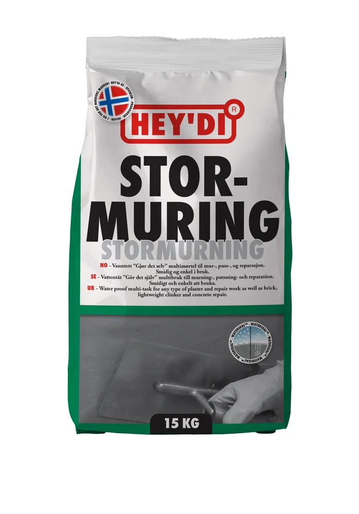Mørtel stormuring 15 Kg v:7475337