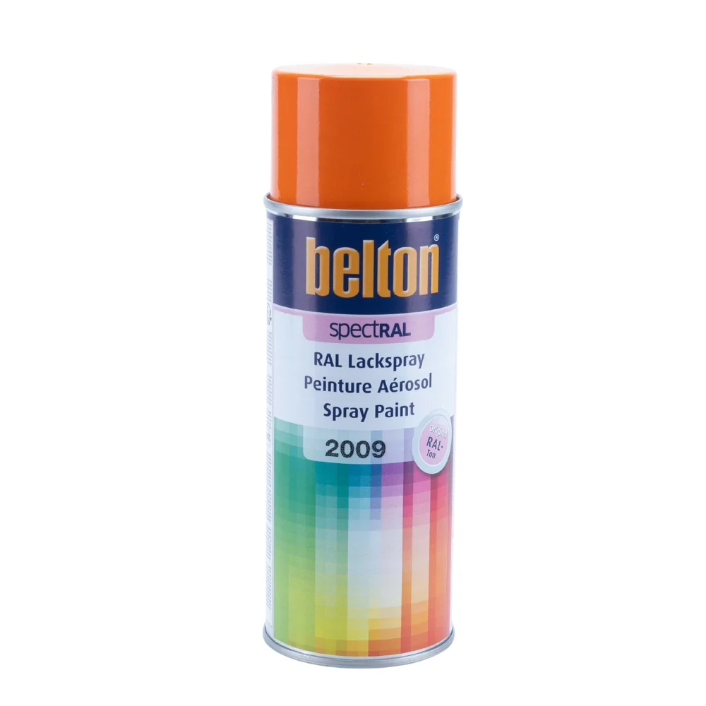Belton Spraymaling, Trafikkoransje RAL 2009, 400 ml v:1547983 Belton Spraymaling, Trafikkoransje RAL 2009, 400 ml v:1547983