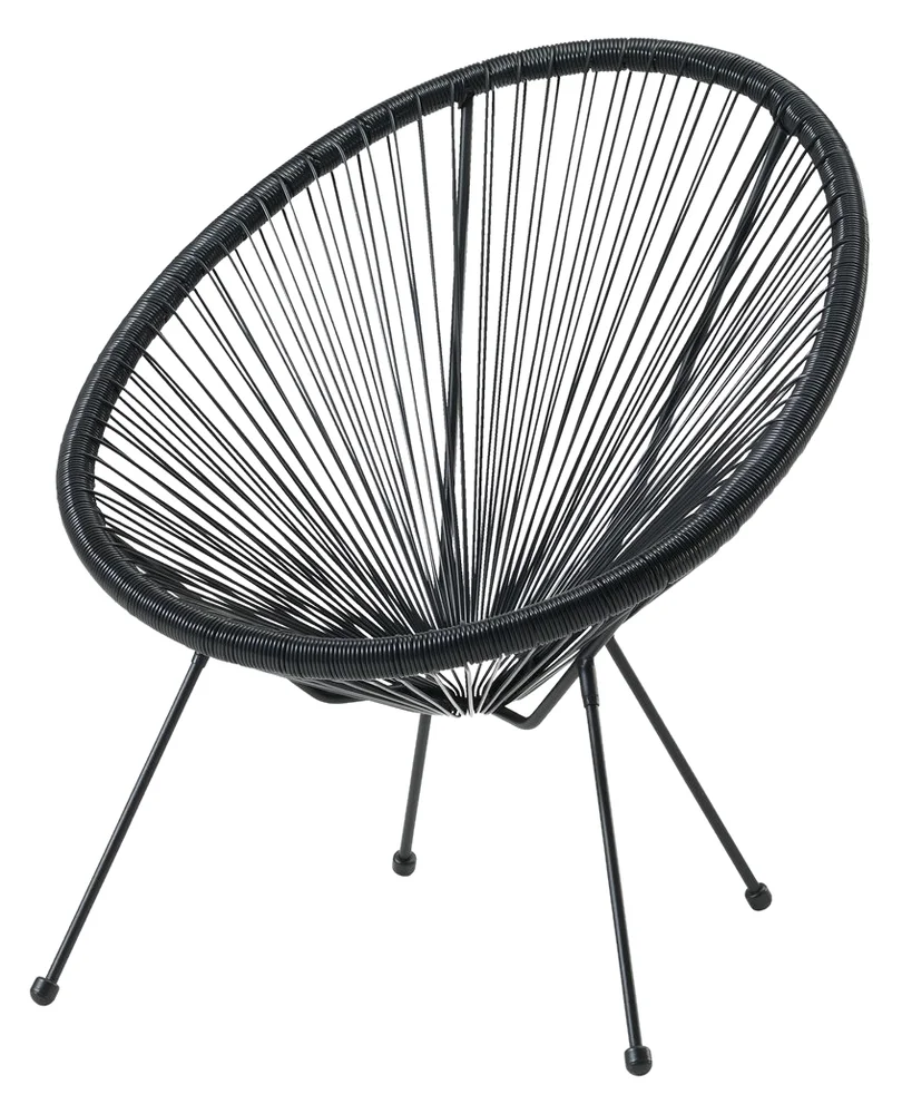 Hagestol string 71x81x82 cm sort v:9592399