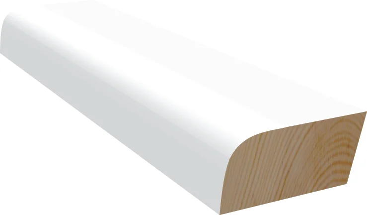 Feielist furu hvit bomull S0502-Y 9x21x4400 mm v:6880853