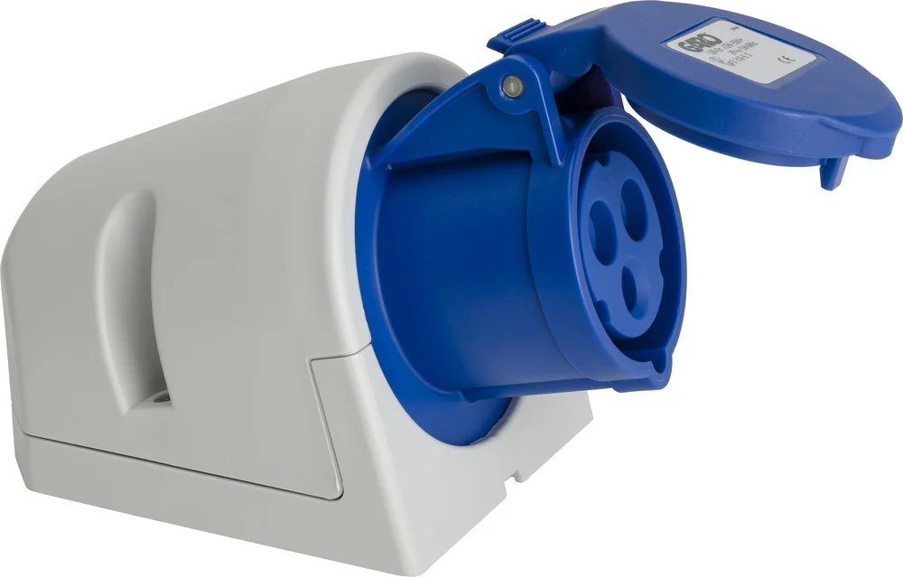 Stikkontakt cui 216-6 +cru 16a 2 pluss jord v:3999233