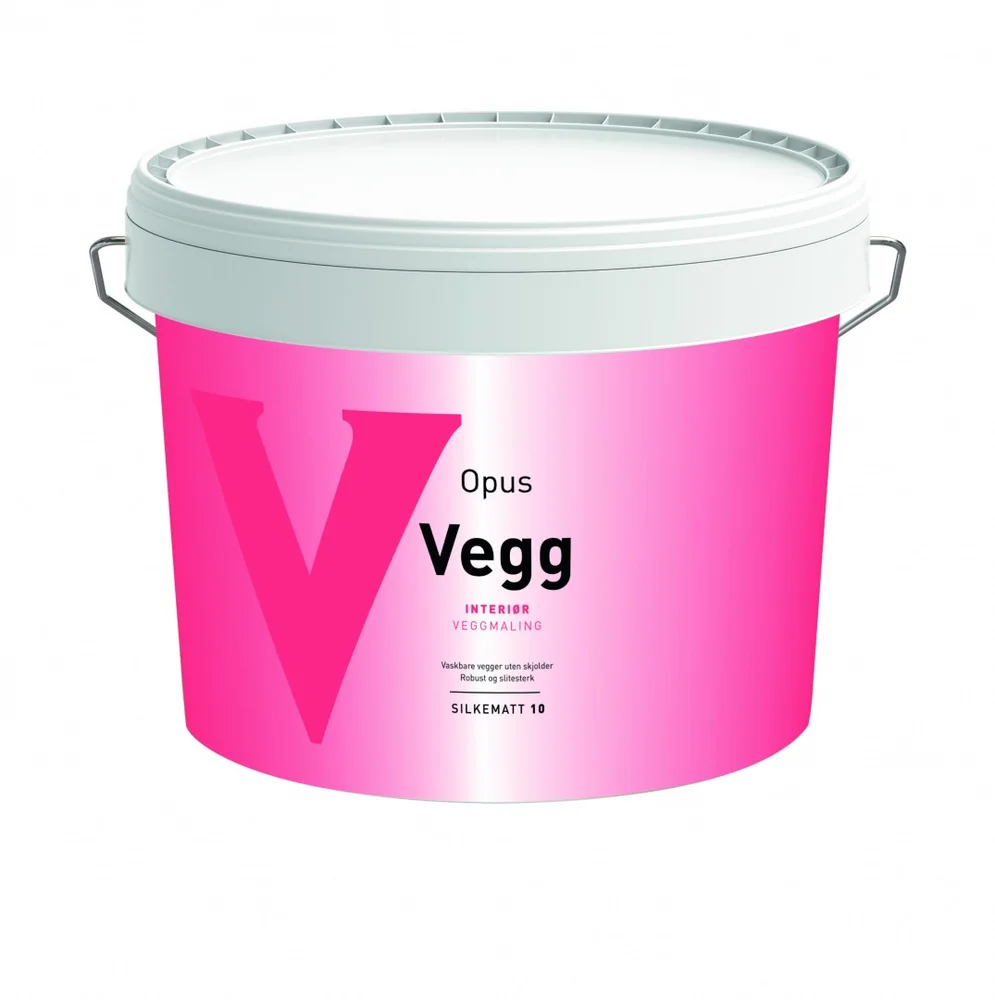 OPUS Vegg silkematt veggmaling a-base 9 l til innendørs bruk v:1793613