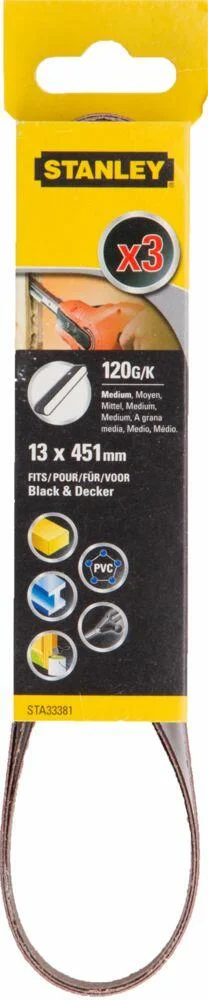 Stanley STA33381 slipebånd 3-pk v:6334824