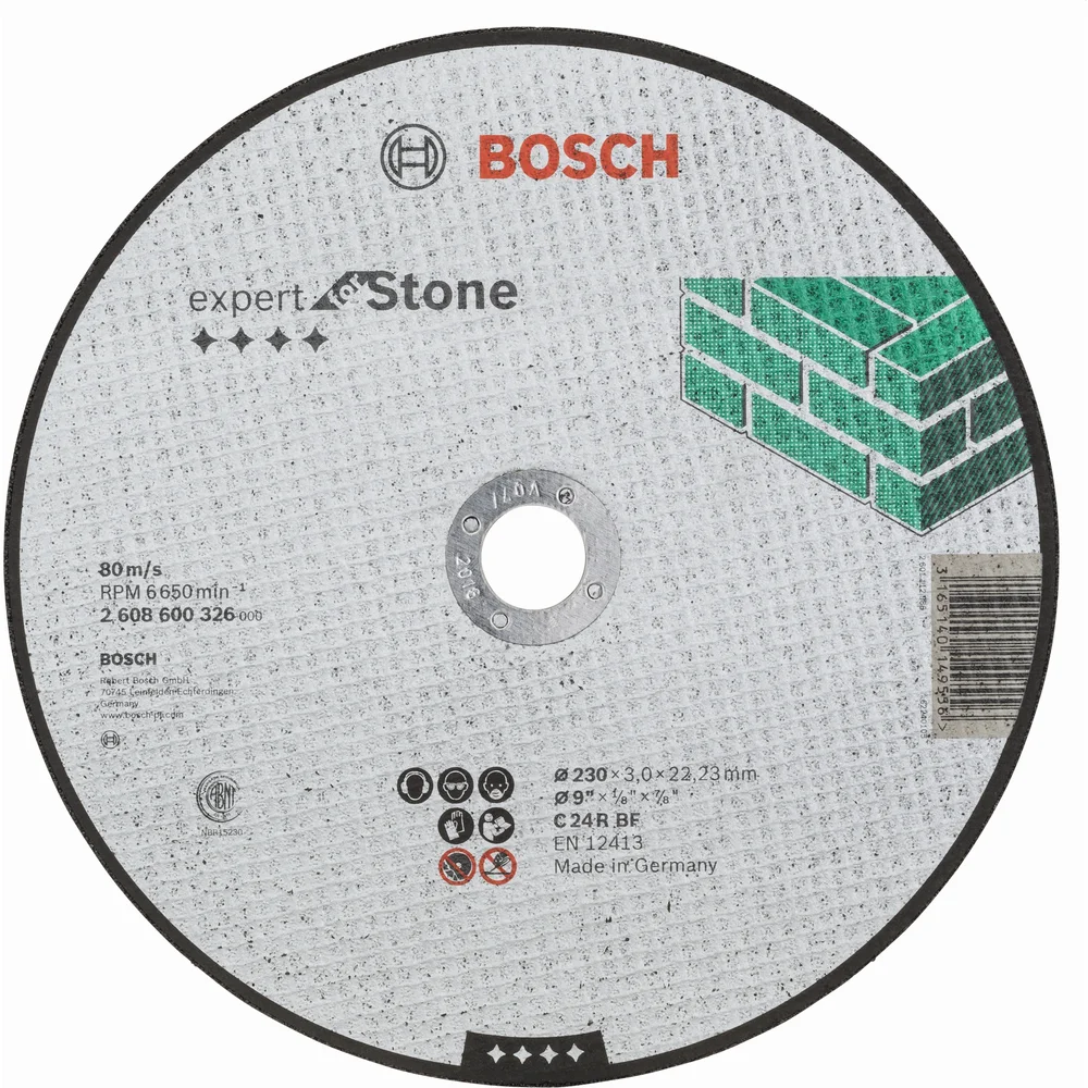 BOSCH KAPPESKIVE RETT STEN Ø230X22.2X3.0 K24 v:6810496